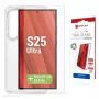Displex ochranná fólia displeja + puzdro pre Samsung Galaxy S25 Ultra, Eco montážny rámik, odolná proti poškriabaniu