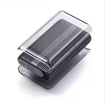 Puzdro na SSD Satechi USB4 NVMe SSD Pro 4 TB 40 Gbit/s sivá transparentná
