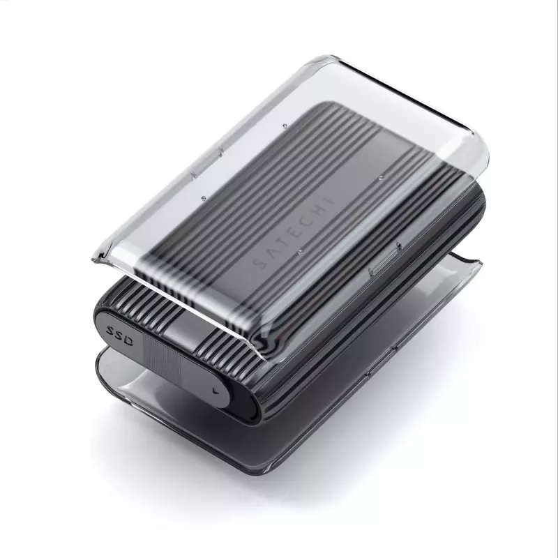 Puzdro na SSD Satechi USB4 NVMe SSD Pro 4 TB 40 Gbit/s sivá transparentná