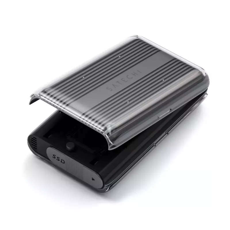 Puzdro na SSD Satechi USB4 NVMe SSD Pro 4 TB 40 Gbit/s sivá transparentná