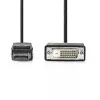 Video kábel adaptér Nedis CCGL37200BK20 2 m DisplayPort na DVI-D čierny