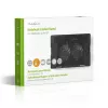 Chladiaci podložka pod laptop Nedis NBCR200BK 2 ventilátory 14 cm čierna