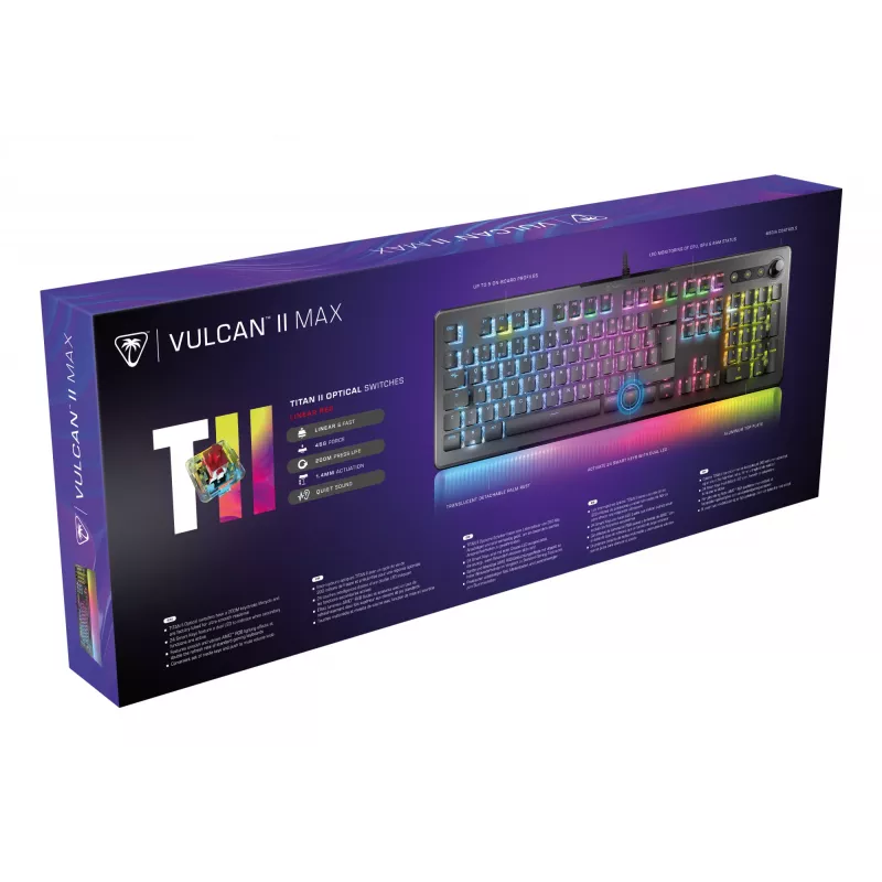 Turtle Beach Vulcan II Max klávesnica Gaming USB QWERTZ čierna