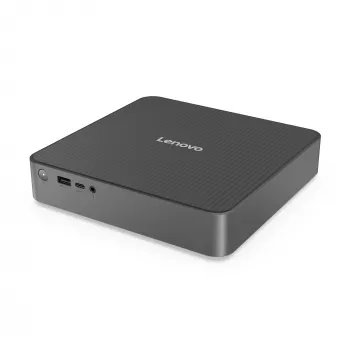 Lenovo IdeaCentre Mini 01Q8X10 Snapdragon X1-26-100 32 GB LPDDR5x-SDRAM 1 TB SSD Windows 11 Home Mini-PC sivá