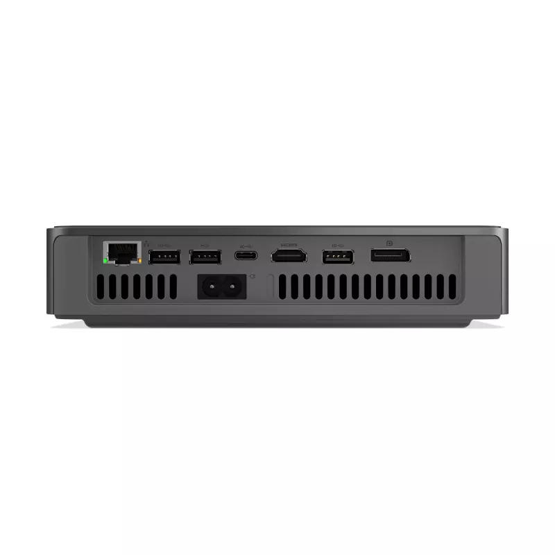 Lenovo IdeaCentre Mini 01Q8X10 Snapdragon X1-26-100 32 GB LPDDR5x-SDRAM 1 TB SSD Windows 11 Home Mini-PC sivá