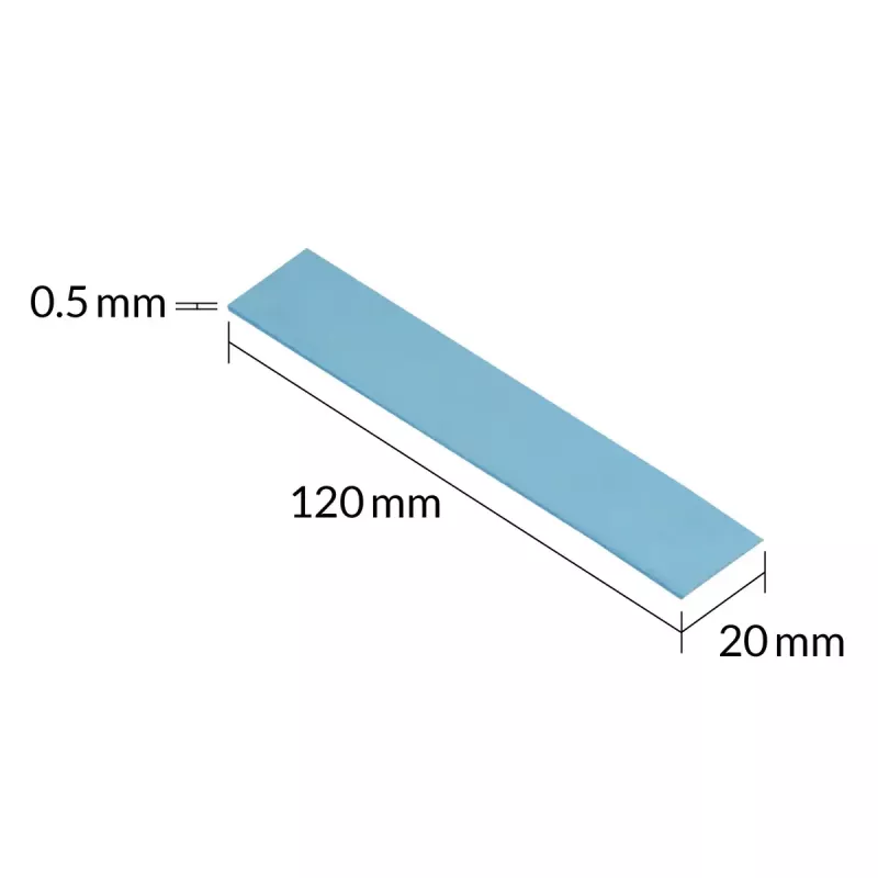 ARCTIC TP-3 Premium-Performance tepelná podložka 120 x 20 mm, 0,5 mm