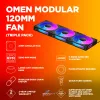 HP OMEN modulárny 120mm ventilátor - balenie 3 ks čierny