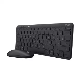 Trust Lyra klávesnica myš súčasťou balenia kancelária RF Wireless + Bluetooth QWERTZ nemecká čierna