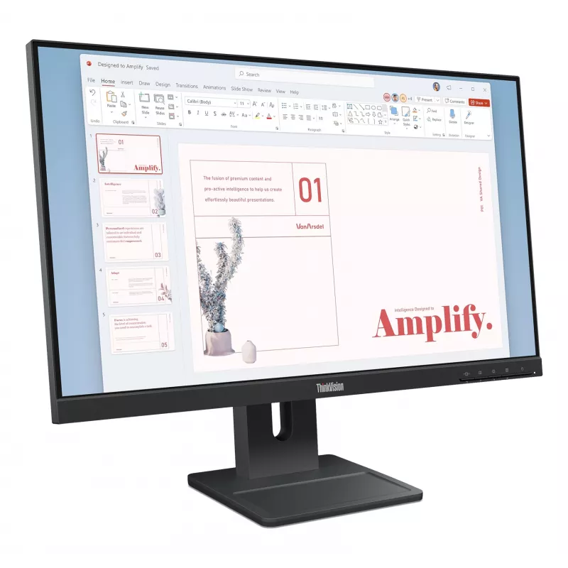 Lenovo ThinkVision E24-40 64BAMAR1EU podnikový LED monitor, 61 cm (24 palcov), Full HD, 100 Hz