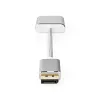 Nedis CCTB37250AL02 video adaptérový kábel 0,2 m DisplayPort DVI-D strieborný