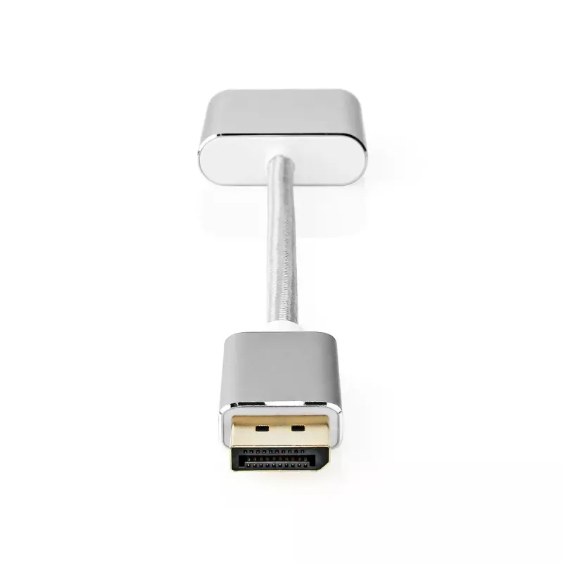 Nedis CCTB37250AL02 video adaptérový kábel 0,2 m DisplayPort DVI-D strieborný