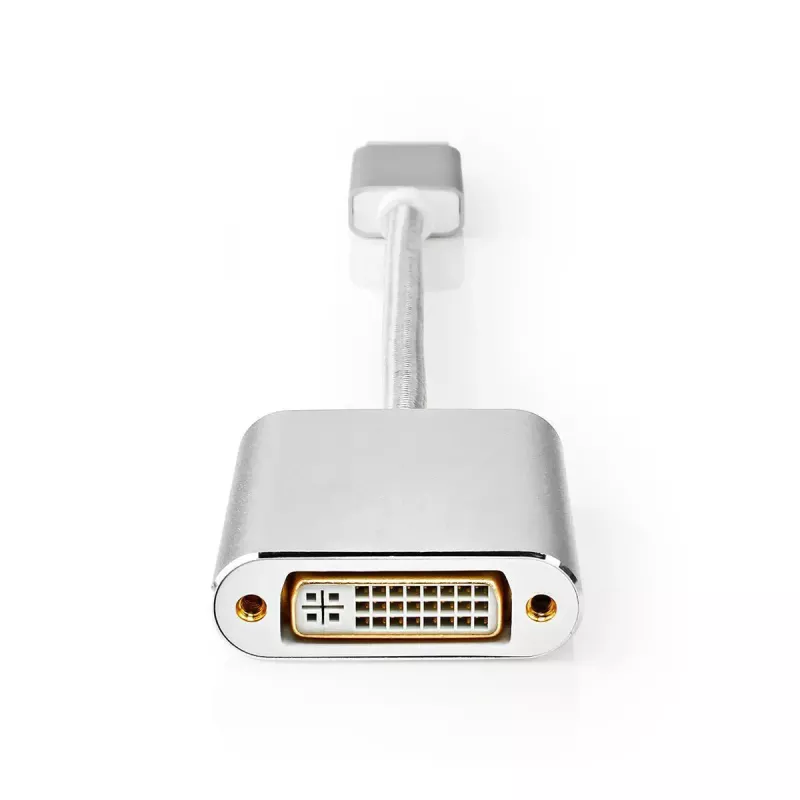 Nedis CCTB37250AL02 video adaptérový kábel 0,2 m DisplayPort DVI-D strieborný