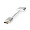 Nedis CCTB37250AL02 video adaptérový kábel 0,2 m DisplayPort DVI-D strieborný