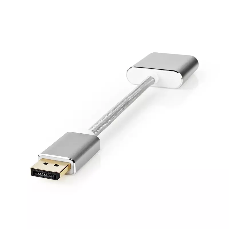 Nedis CCTB37250AL02 video adaptérový kábel 0,2 m DisplayPort DVI-D strieborný