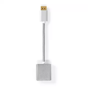 Nedis CCTB37250AL02 video adaptérový kábel 0,2 m DisplayPort DVI-D strieborný
