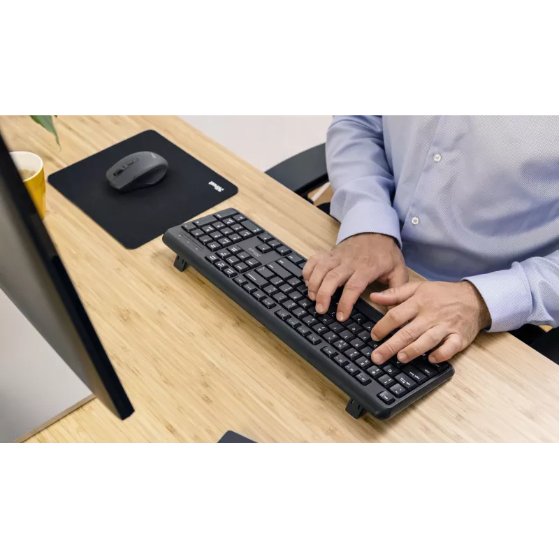 Trust TK-350 klávesnica Office RF Wireless QWERTZ nemecká čierna