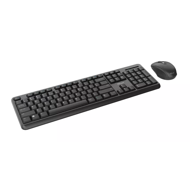 Trust TKM-350 klávesnica myš vrátane Office RF Wireless QWERTZ nemecká čierna