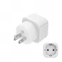 Hama 00223438 adaptér sieťovej zástrčky typ B typ C (eurozástrčka)+typ F biely