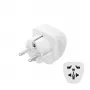 Hama 00223456 sieťový adaptér typ E/F hybrid univerzálny biely