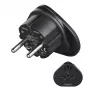 Hama 00223454 adaptér sieťovej zástrčky typ E/F hybrid univerzálny čierny