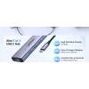 USB Type-C hub UGREEN 20956A s HDMI a USB 3.0, 5 Gbit/s, 4K 3840x2160, strieborný