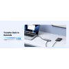 USB Type-C hub UGREEN 20956A s HDMI a USB 3.0, 5 Gbit/s, 4K 3840x2160, strieborný