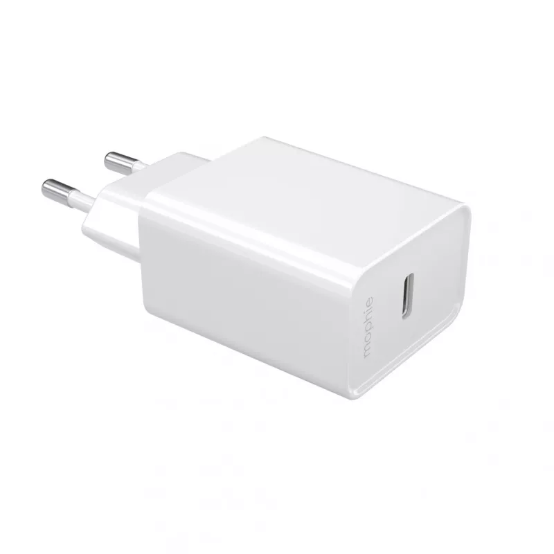 mophie essentials 20W USB-C PD napájací zdroj univerzálny biela AC rýchle nabíjanie interiér