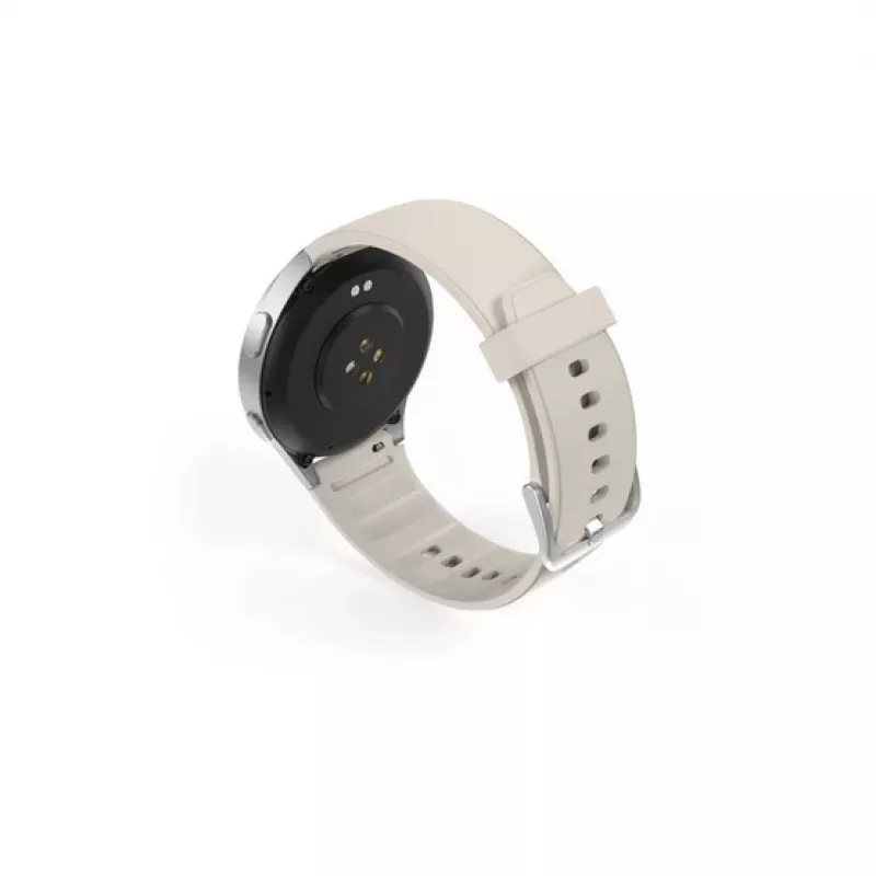 Hama 00178612 Smartwatch 8900, 3,35 cm (1,32 palca) AMOLED, 42 mm, 466 x 466 pixelov, dotykový displej, GPS, strieborná/béžová