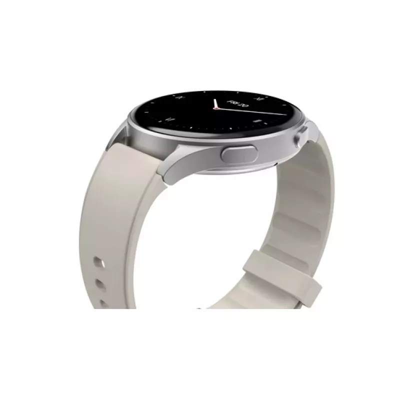 Hama 00178612 Smartwatch 8900, 3,35 cm (1,32 palca) AMOLED, 42 mm, 466 x 466 pixelov, dotykový displej, GPS, strieborná/béžová