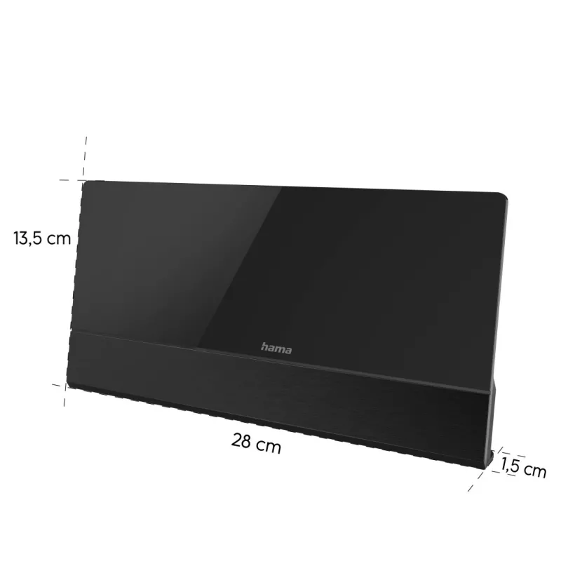 Interiérová anténa Hama Premium 00221084 čierna 2m USB