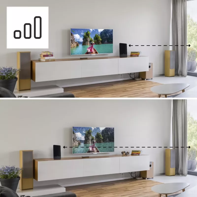 Izbová anténa Hama Pro 2m USB čierna 135x10x200mm