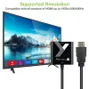 Techly káblový adaptér konvertor HDMI na VGA čierny 0,1 m 1920x1200 60 Hz