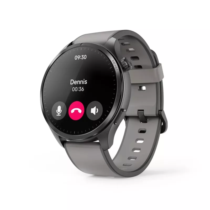 Hama Smartwatch 9000 00178627, 1,43 palca (3,63 cm) AMOLED, GPS, úložisko hudby, vodotesné, silikónový remienok, antracitové