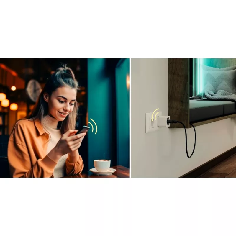 Smart zásuvka Hama 00176654 3680 W interiér bezdrôtová Wi-Fi biela