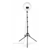Hama SpotLight Steady 120 III 00004678 LED kruhové svetlo so statívom pre smartfón