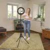 Hama SpotLight Steady 120 III 00004678 LED kruhové svetlo so statívom pre smartfón