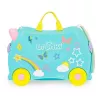 Kufrík Trunki Una jednorožec 4 kolieska 18 L ružový tyrkysový žltý