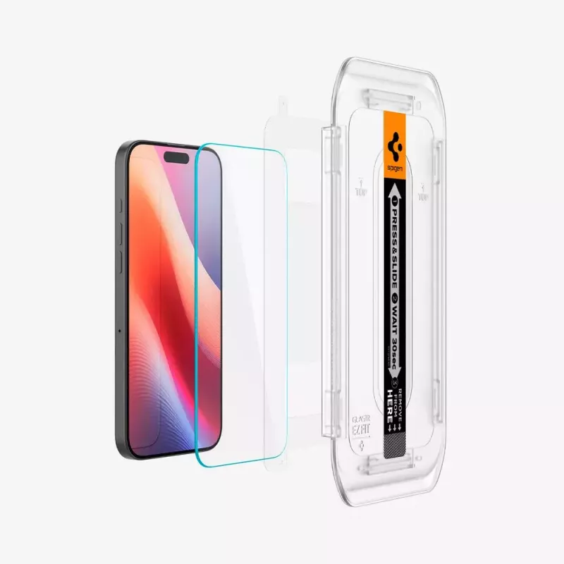 Ochrana displeja Spigen GLAS.tR EZ Fit Apple iPhone 16 Pro tvrdené sklo transparentná 2 ks