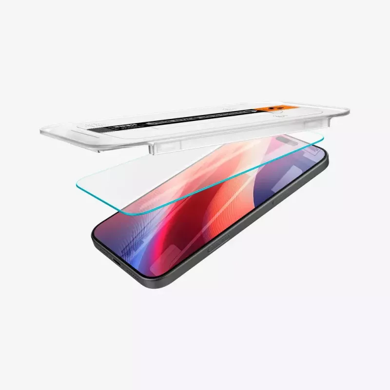 Ochrana displeja Spigen GLAS.tR EZ Fit Apple iPhone 16 Pro tvrdené sklo transparentná 2 ks