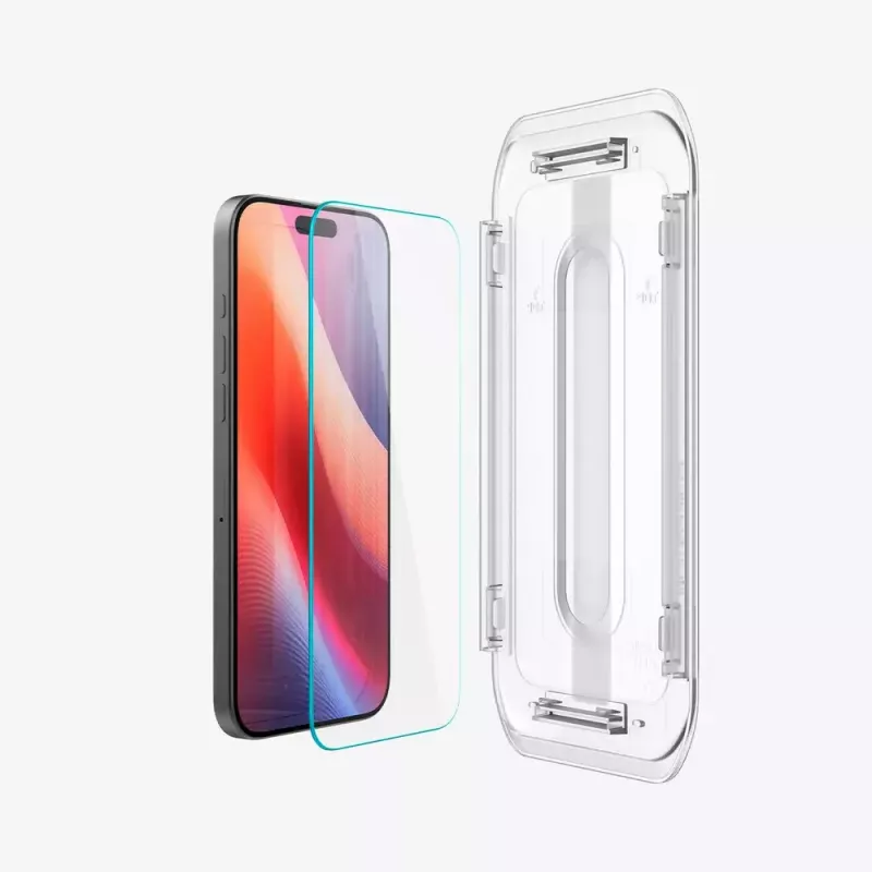 Ochrana displeja Spigen GLAS.tR EZ Fit Apple iPhone 16 Pro tvrdené sklo transparentná 2 ks