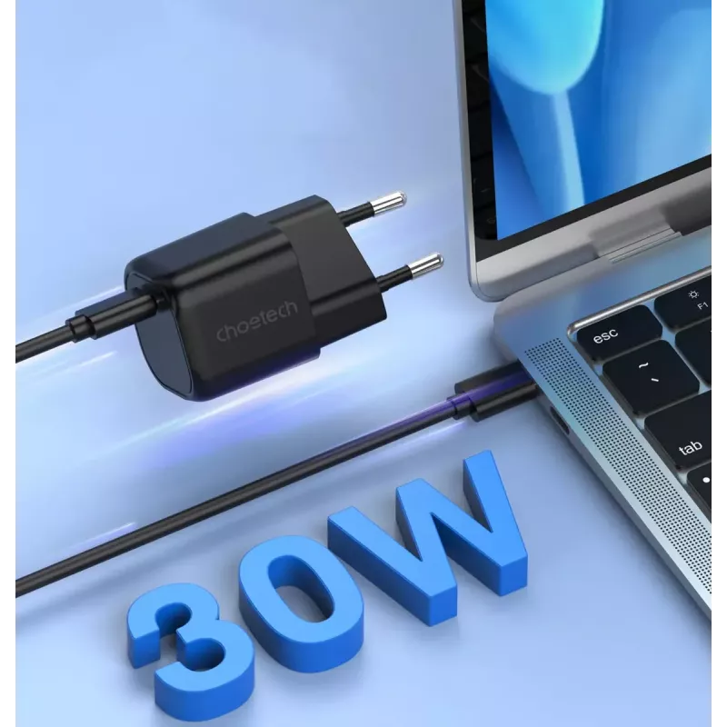 Nabíjačka CHOETECH PD5007 30W USB-C Power Delivery rýchle nabíjanie pre telefóny a tablety