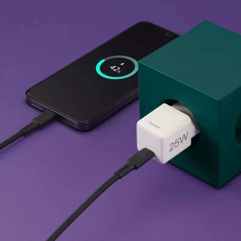 Hama 00201981 mobilná nabíjačka headset, powerbanka, smartfón, tablet biela AC rýchle nabíjanie interiér