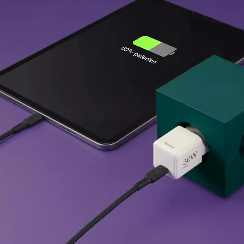 Hama 00201982 mobilná nabíjačka smartfón, tablet biela AC rýchle nabíjanie interiér