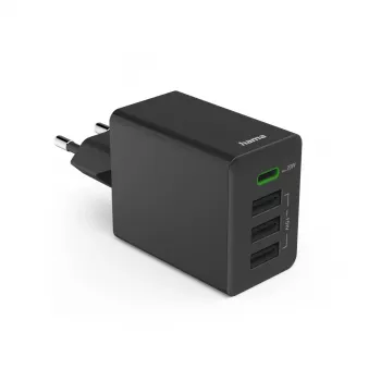 Hama 00201990 mobilná nabíjačka headset, powerbanka, smartfón, tablet čierna AC rýchle nabíjanie interiér