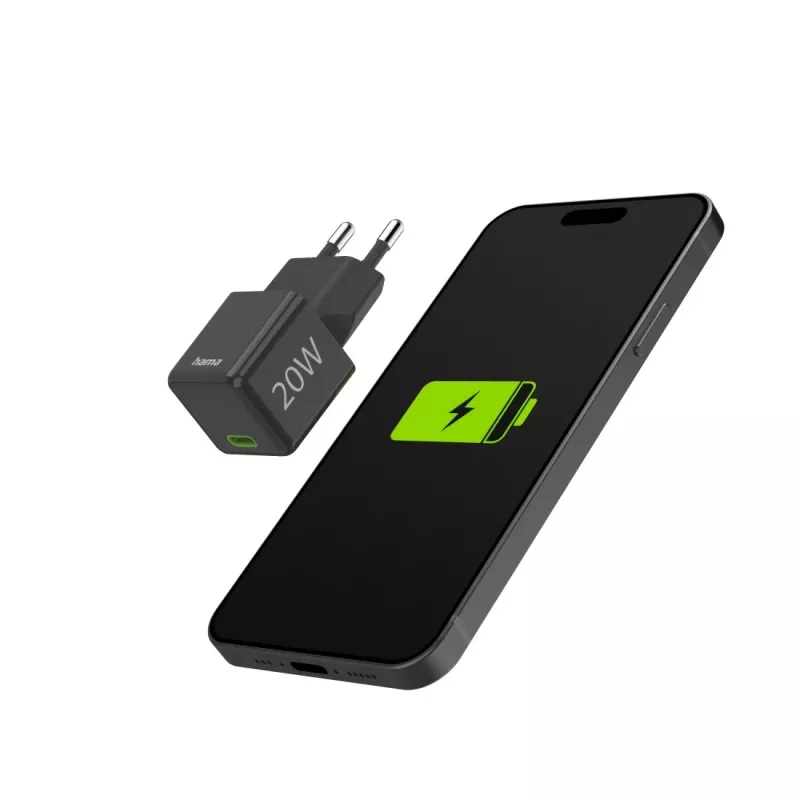 Hama 00201984 nabíjačka pre mobilné zariadenia smartfón čierna AC rýchle nabíjanie interiér