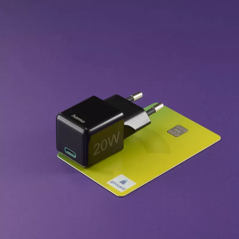 Hama 00201984 nabíjačka pre mobilné zariadenia smartfón čierna AC rýchle nabíjanie interiér