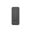 Nabíjacia stanica HAMA 201977, 240W celkom, 4× USB-C, 1× USB-A, čierna