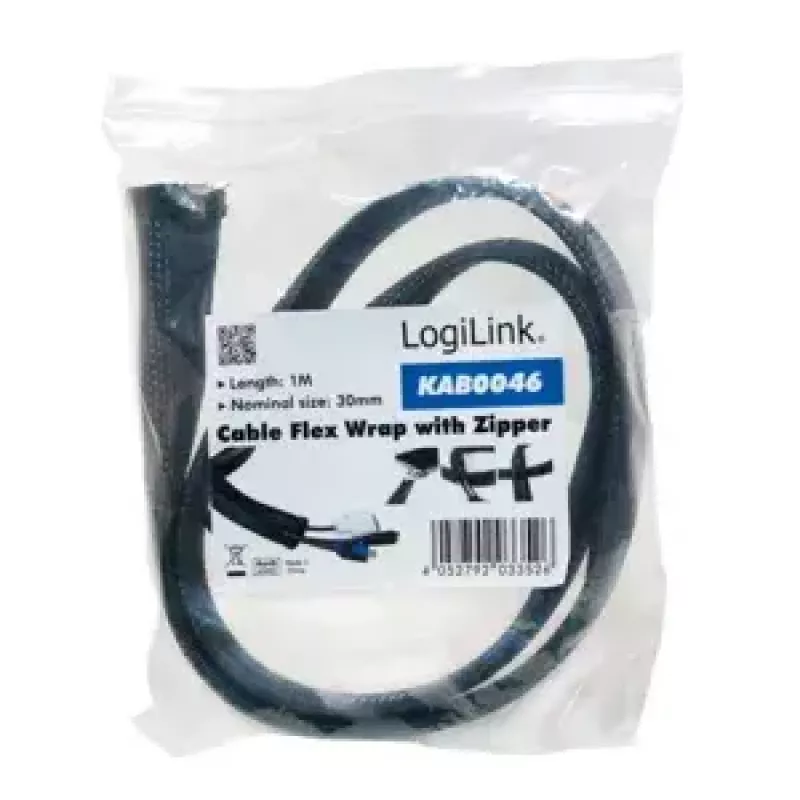 Káblová chránička LogiLink KAB0046 čierna
