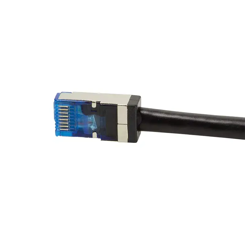 Sieťový kábel LogiLink CQ7143S RJ-45 Cat6a 50 m čierny
