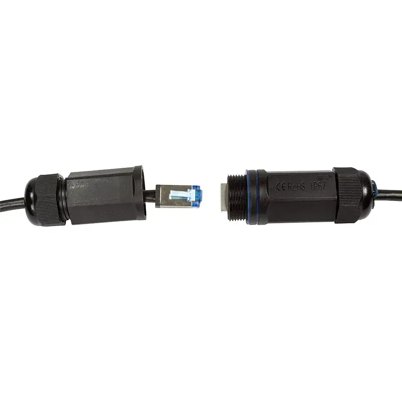 Sieťový kábel LogiLink CQ7143S RJ-45 Cat6a 50 m čierny